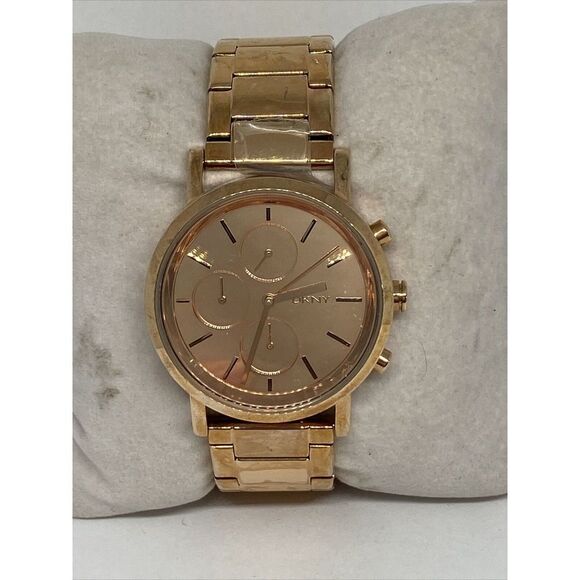 DKNY NY-8862 Women\'s Rose Gold Stainless Steel Analog Dial Quartz Watch MP678 main image 2